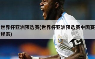 世界杯亚洲预选赛(世界杯亚洲预选赛中国赛程表)