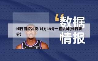 梅西回应冲突:对方19号一直挑衅(梅西要求)
