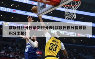 欧联杯积分榜最新积分表(欧联杯积分榜最新积分表格)