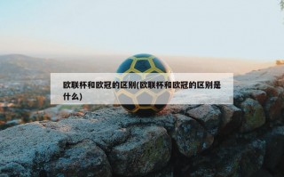 欧联杯和欧冠的区别(欧联杯和欧冠的区别是什么)