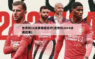 世界杯18决赛赛程出炉(世界杯2018决赛结果)