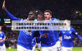 丁俊晖为何拿不了世锦赛冠军(丁俊晖为什么没有参加世界斯诺克公开赛)