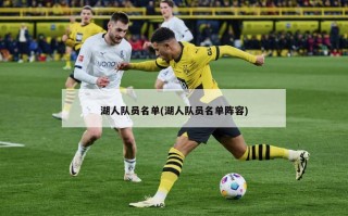 湖人队员名单(湖人队员名单阵容)