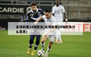 足球彩票14场胜负(足球彩票14场胜负什么意思)