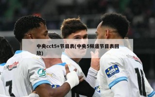 中央cct5+节目表(中央5频道节目表回放)