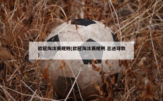 欧冠淘汰赛规则(欧冠淘汰赛规则 总进球数)