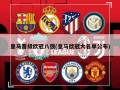 皇马晋级欧冠八强(皇马欧冠大名单公布)