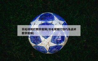 羽毛球双打教学视频(羽毛球双打技巧及战术教学视频)