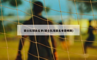 骑士队球员名单(骑士队球员名单詹姆斯)