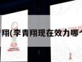 李青翔(李青翔现在效力哪个队)